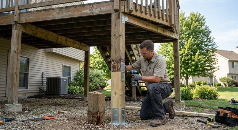 Deck Column Repair Service