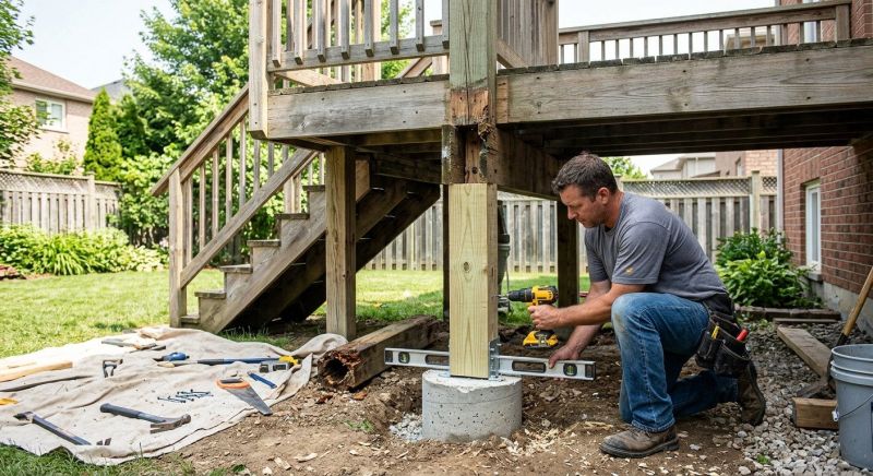 Deck Column Repair